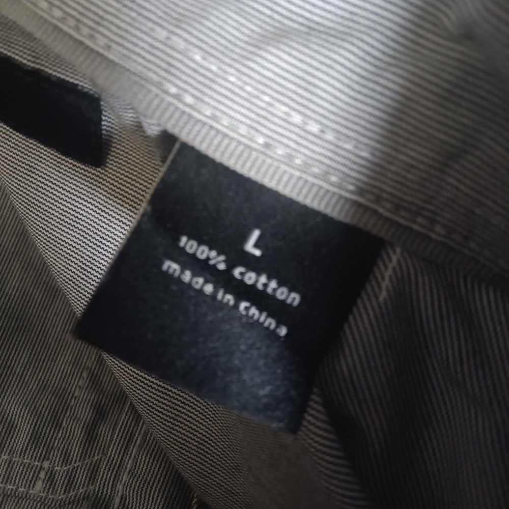 Sean John Men' Gray Pinstripe Short Sleeve Button Up Casual Shirt Y2K - Picture 8 of 9